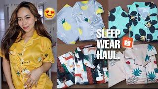 SHOPEE SLEEPWEAR HAUL TERJANGKAU ️ lakas makasosyal!!