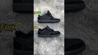 Real Vs Fake Travis Scott Black Phantom Jordan 1 #sneakerhead #sneakers #viral