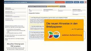 Hinweise in Briefpapieren - webinar vom 12.09.2024