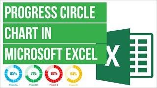 How to create a Progress Circle Chart in Excel (Donut Chart) - Full Tutorial