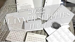 Countdown to 2022: Planner Supplies Haul | Paperie Planning, Minted Sugar, Sessa Vee