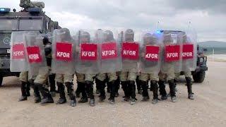 German and Turkish Soldiers Conduct Crowd and Riot Control Training