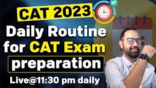 CAT 2023 Daily Routine for CAT Exam preparation | Books | CATMocks When to take ?