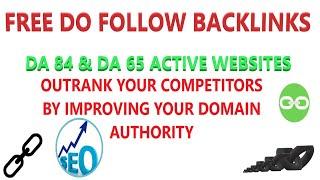 Link Building - Free Dofollow Backlinks 2020 (Off Page SEO)