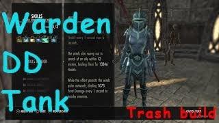 ESO: DD Tank Warden Trash Build