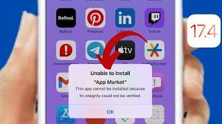 Unable to install Scarlet this app cannot be installed because its integrity could not be verified