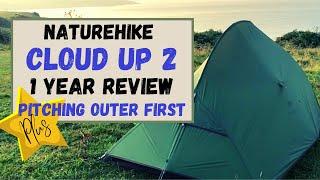 Naturehike Cloud up 2 | 1 year Review | Outer First Pitching | Lightweight Backpacking Tent