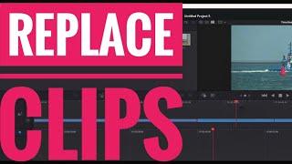 How to replace a clip in your timeline in Davinci resolve