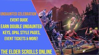 Earn Double Undaunted Keys and Opal Style Pages with the Undaunted Celebration Event in ESO 2024