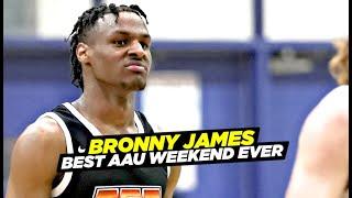 Bronny James Just Had His BEST AAU Weekend EVER!