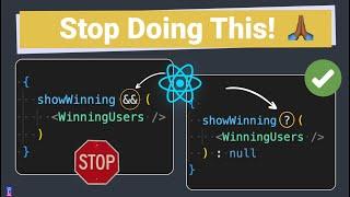 Stop Doing this as a React Developer