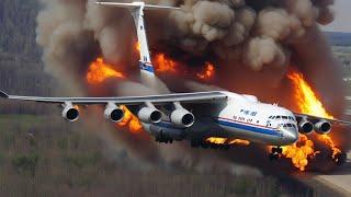 13 MINUTES AGO! Russia's largest strategic bomber carrying 700 tons of nuclear weapons was blown