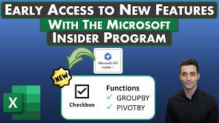 Excel Tips - Early Access to New Features | 365 Insider Program