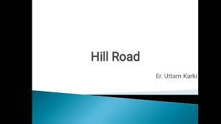 Gradients and vertical curves || geometric design of hill road || DCEIII/II