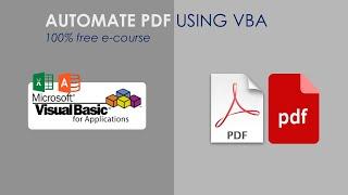 VBA PDF Automation - Read, Write, Extract, Convert, Control Pages, Forms and more