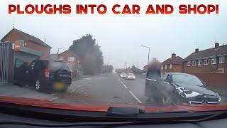 UNBELIEVABLE UK DASH CAMERAS | Car Nearly Runs Into Back Of 2 Cars, Random Incidents, Hits the Curb!