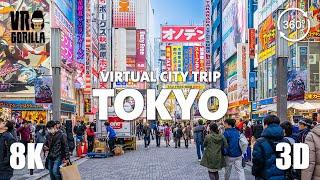Tokyo, Japan Guided Tour in 360 VR (short) - Virtual City Trip -  8K 360 3D