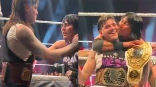 Rhea Ripley & Dominik mysterio adorable couple moments at Germany WWE live event tour