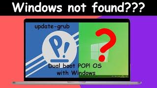 Windows not found?! Update grub bootloader on dual boot | Dual boot Linux distro with Windows