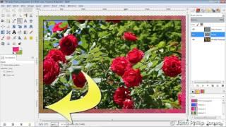 GIMP Create a simple frame around a photograph