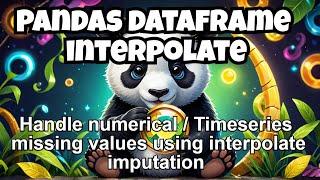 pandas interpolate missing data python | linear Imputation