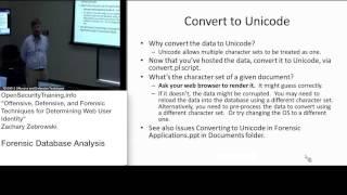 Part11: Web User Identification: Forensic Database Analysis