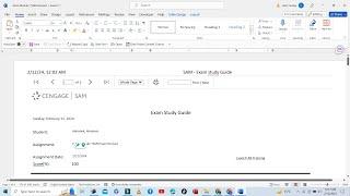 Excel Module 7SAM Exam Revised | SAM Cengage MindTap | Excel Module7 Exam