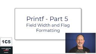 Welcome to Java - 1C5 printf Part 5 - Field Width and Flag Formatting