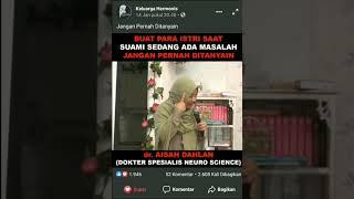 Perbedaan Wanita dan Pria saat sedang menghadapi masalah by. Dr. Aisah Dahlan