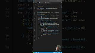 JavaScript Search #programming #shorts #webdevelopment #coding #code  #javascript #software