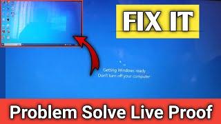 Getting windows ready don't turn off your computer problem fixed | Windows 10 fix error#Technonir