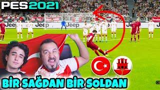 HAKAN ÇALHANOĞLU SAĞLI SOLLU FRİKİK ATIYOR! | TÜRKİYE-CEBELİTARIK PES 2021