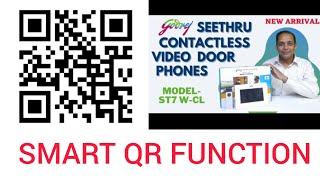 GODREJ CONTACT LESS VIDEO DOOR PHONE  Special features QR Code and  SCREEN 2 WAY TALK EXPLAINED