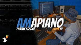 How To Make Private School AMAPIANO type beat | FL Studio Tutorial