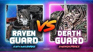 GAUNTLET of GLORY #1 | DEATH GUARD vs RAVEN GUARD - WARHAMMER 40,000 Battle Report 9th Edition