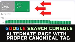 How To Fix Alternate Page with Proper Canonical Tag Errors in Google Search Console WordPress