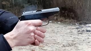 пистолет Макарова в действии замедленная съёмка/Makarov pistol in action slow motion