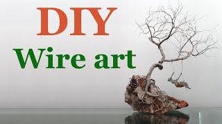 Crooked tree tutorial - DIY Wire art project 5