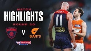 Melbourne v GWS Giants Highlights | Round 20, 2024 | AFL