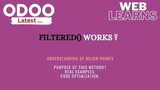 How to use filtered() method in Odoo | Latest Odoo Tutorial