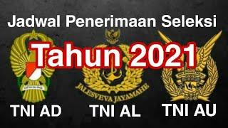 Jadwal Penerimaan TNI AL , TNI AD dan TNI AU tahun 2021