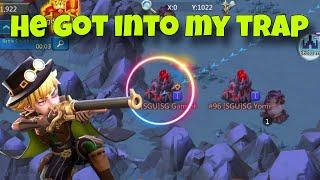 Lords Mobile - War action on KVK. Fort trap and FULL T5 rallies