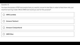 AWS Certified AI Practitioner - Practice Exam - Question 5