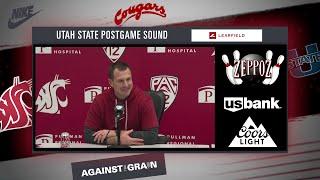 #21 WSU Football: Jake Dickert Utah State Postgame | 11/9/24