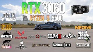 RTX 3060 + Ryzen 5 5500 : Test in 12 Games - Ryzen5 5500 Gaming test