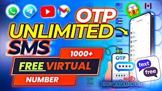 Create UNLIMITED Telegram, WhatsApp Accounts Free On USA Numbers | Voip Number | OTP Verification