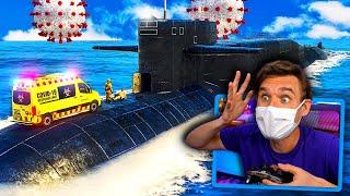 In GTA 5.. The HUNT for CORONAVIRUS on a SUBMARINE! (HOLY SHIP!)