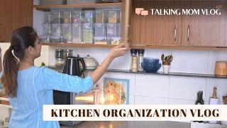 Small Kitchen Cleaning and Organization | Setting up small kitchen | Kitchen countertop organization