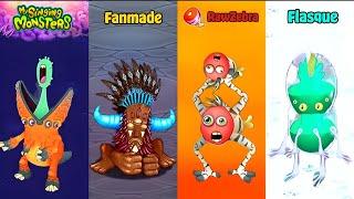 ALL COMPARISONS With Ethereal Workshop Wave 4 Original VS Fanmade VS Flasque in My Singing Monsters!