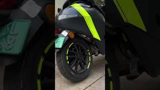 Ola S1pro sticker warp Carbon and fluorescent green #shorts